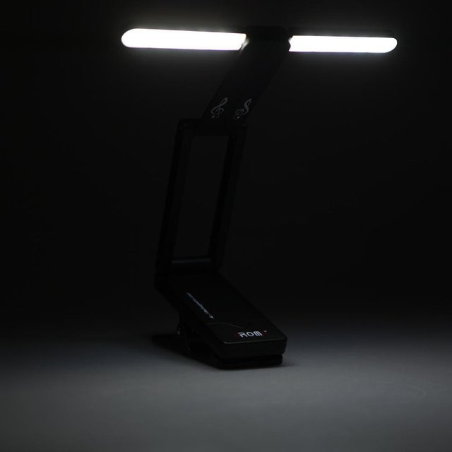 TOMTOP JMS Aroma Clip-on LED Notenpultlampe, wiederaufladbare Clip-on Leuchte für Klavier und Bühne, Schwarz - Bild 1