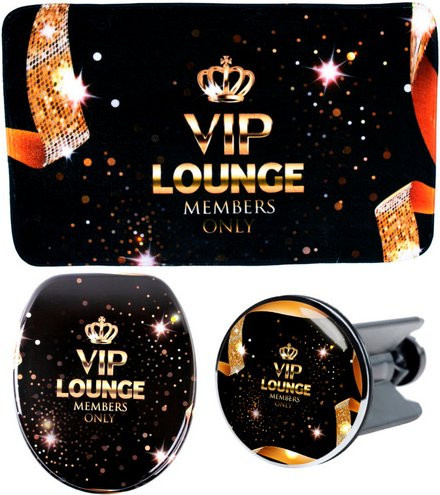 Sanilo Bad-Accessoire-Set VIP-Lounge, 3-teilig, Schwarz - Bild 1