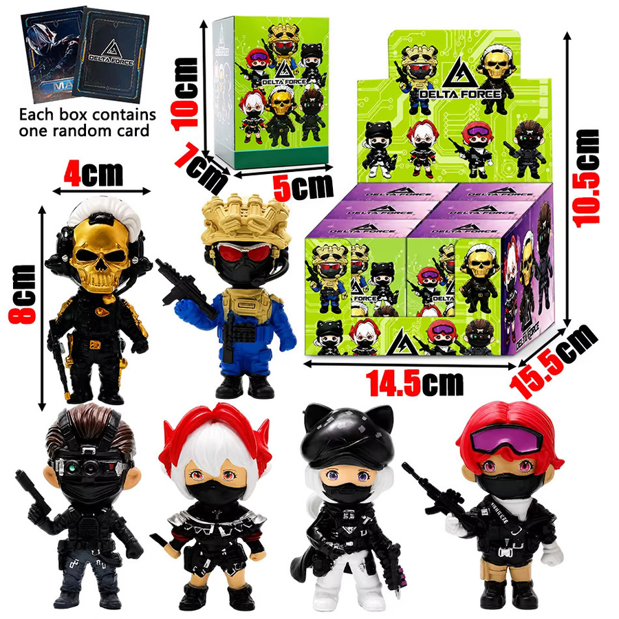 Bandai Delta Force Hawk Ops Actionfiguren, 6-teiliges Set - Bild 2