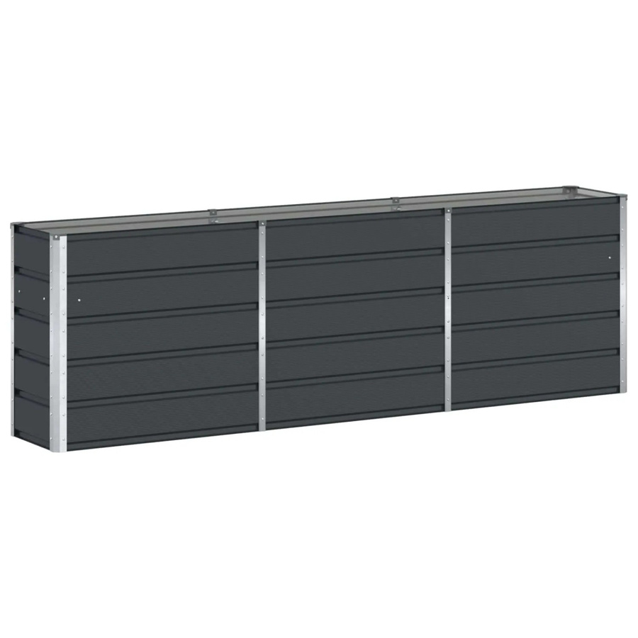 vidaXL Pflanzkübel aus Stahl in Anthrazit, B/T/H: 160 x 40 x 75 cm - Bild 2