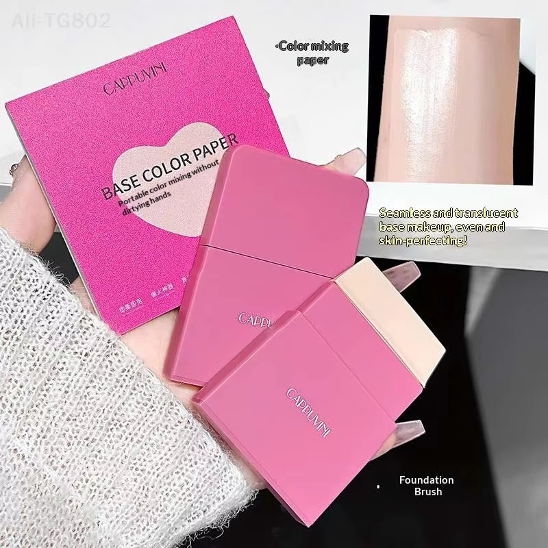 Cappuvini Einweg-Make-up-Mischpalette aus Papier, 100 Blatt, Unisex - Bild 2