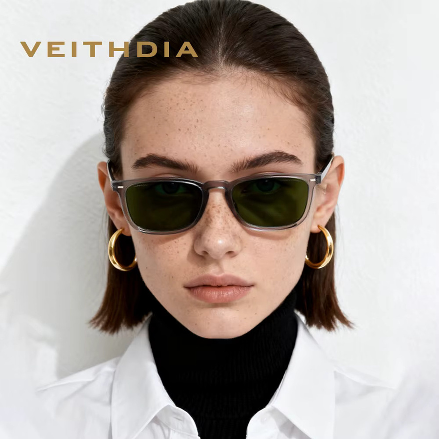 VEITHDIA FA07508 Sonnenbrille, Vollrand, Square, Kunststoff, Unisex, polarisiert - Bild 2