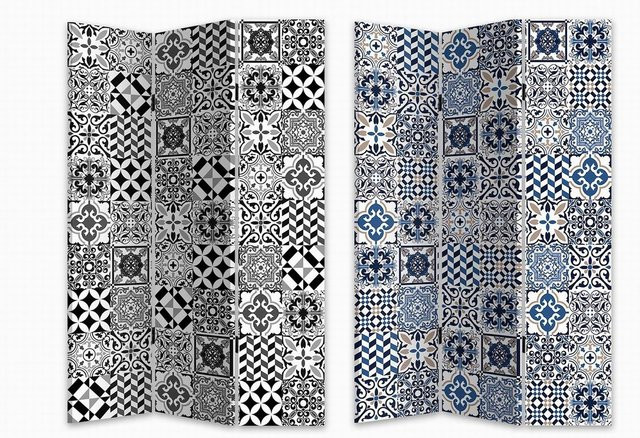 HTI-Line Paravent Marokko mit orientalischen Mustern in Multicolour, freistehend - Bild 1