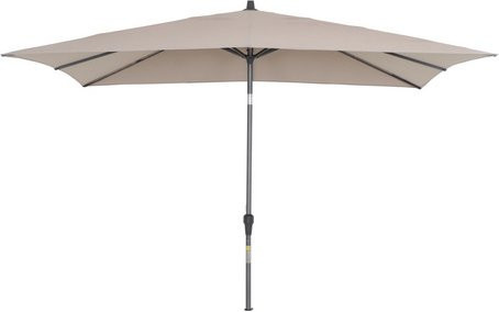 SIENA GARDEN Mittelstockschirm FAGUS Autotilt in Taupe-Braun mit Aluminiumgestell und Polyesterbespannung, B: 300 cm, T: 200 cm - Bild 1