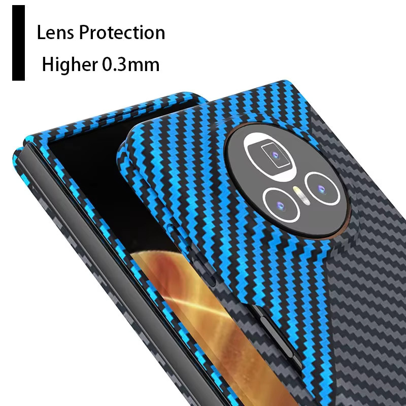 Honor Magic VS3 V3 Kohlefaser-Hülle in Schwarz oder Silber, ultradünne Anti-Drop-Hartschale mit Kratzschutz - Bild 4