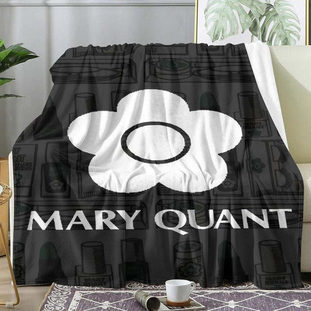 Mary Quant Überwurfdecke aus weichem Flanell für Sommer und Reisen, Retro-Design, Unisex - Bild 1