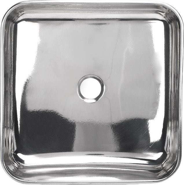 Aimo Unterbau-Küchenspüle aus 304 Edelstahl in Silber, B/T/H: 31,2 x 31,2 x 8,6 cm - Bild 1