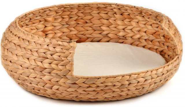 Katzenkorb Bira Gr. 2 von Silvio Design aus Wasserhyazinthe in Beige - Bild 1