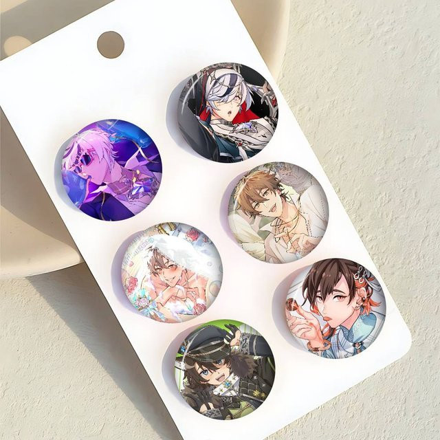 Kayou Game N-Nu Carnival Anime Anstecknadeln rund, bunte Accessoires für Rucksack und Hut - Bild 1