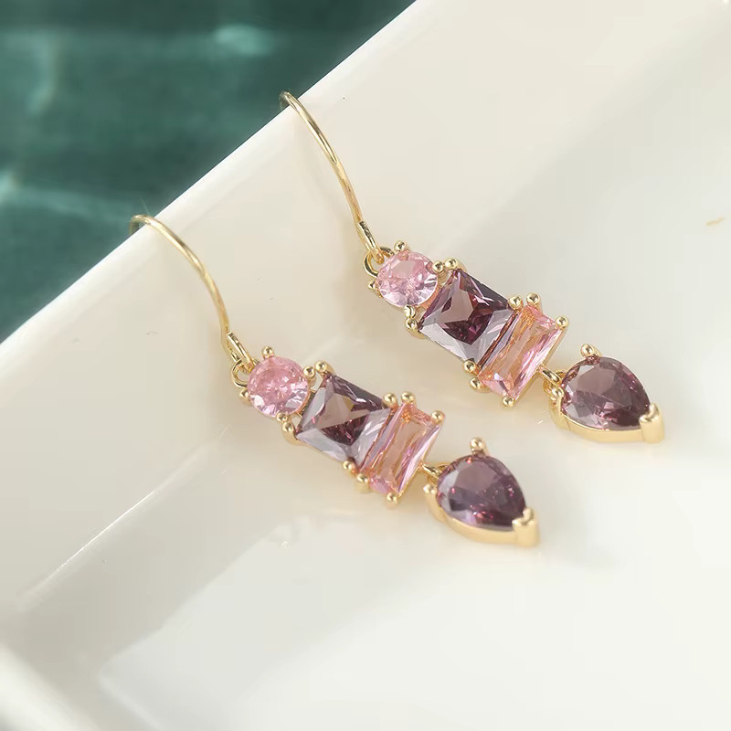 YoYo Anhänger Ohrringe, Amethyst, Kristall, Damen - Bild 3