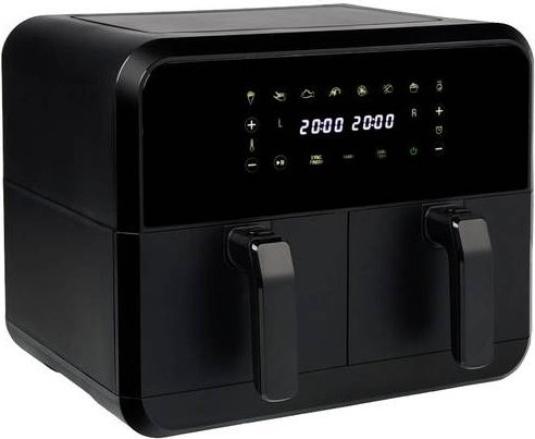 Princess Doppel-Fritteuse Dual Zone mit Digital Display, 2400W, 8l, Schwarz - Bild 1