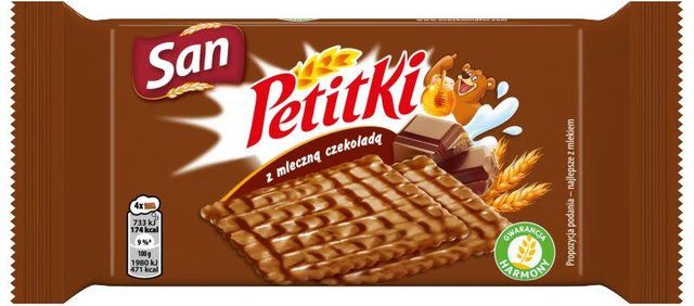 San Petitki Kekse mit Vollmilchschokolade 37 g - Bild 1