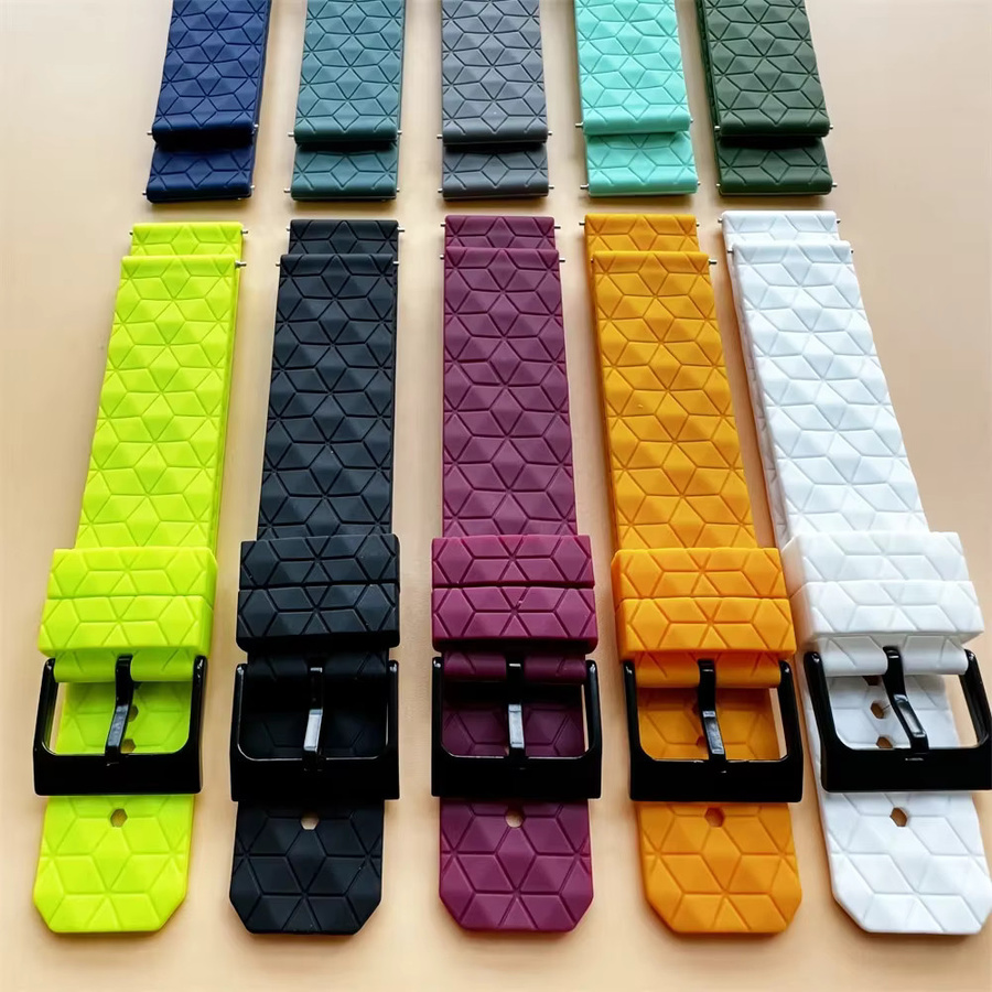 Zeblaze Uhrenarmband Silikon, Fußball-Muster, 20 mm, 22 mm, Unisex - Bild 2