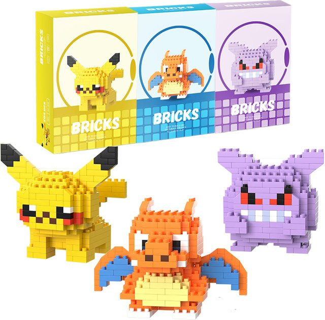Keeppley Pokémon Gengar, Modellbaustein, Pikachu, Charizard - Bild 1