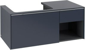 Villeroy & Boch Waschtischunterschrank Subway 3.0 Becken links, Grau matt, Wandmontage, B/T/H: 100,1 x 42,25 x 51,6 cm - Bild 1