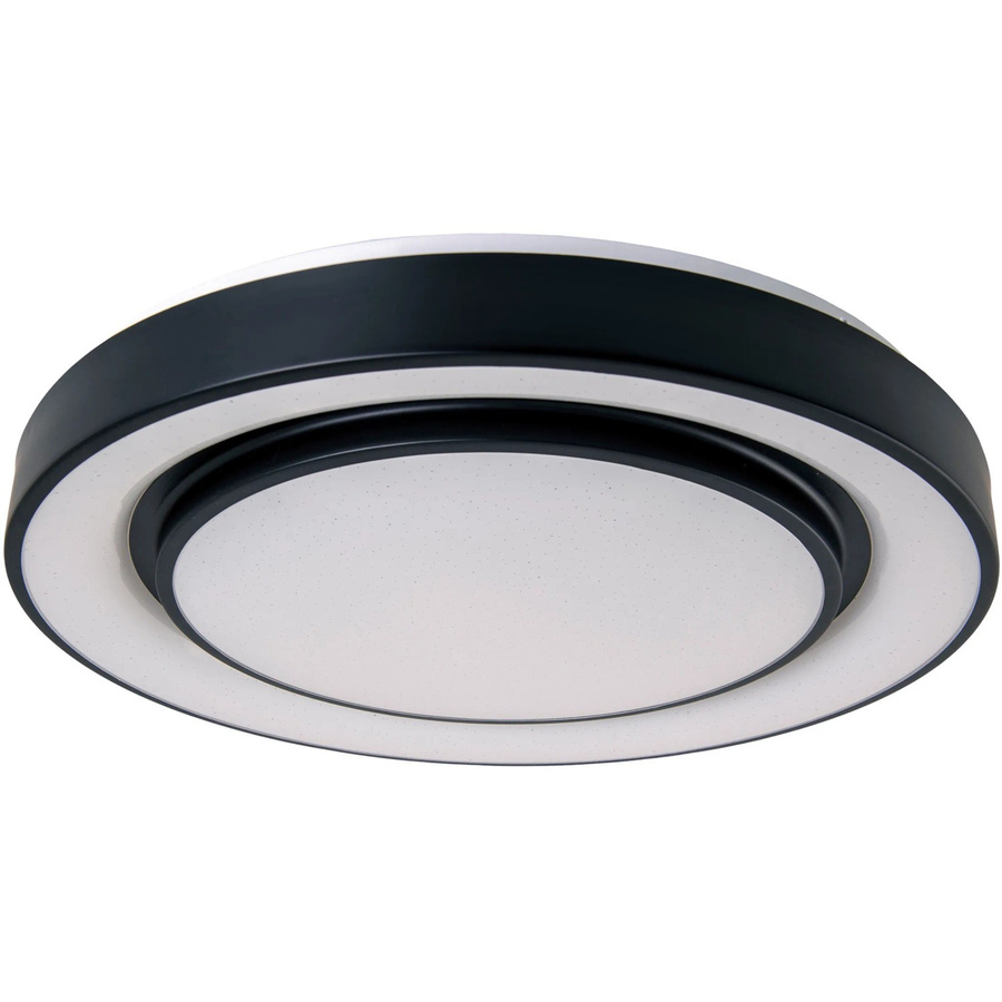 Näve LED-Deckenleuchte Monterey, schwarz, RGB/CCT, dimmbar mit Fernbedienung, Durchmesser: 37,5 cm, Höhe: 6,5 cm - Bild 2