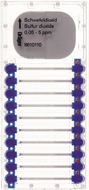 Dräger Microtubes für Schwefeldioxid 0.05 5 Ppm in Transparent - Bild 1