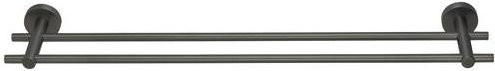 tesa MOON GRAPHITE Handtuchstange aus Metall zum Kleben in Silber/Grau - Bild 1