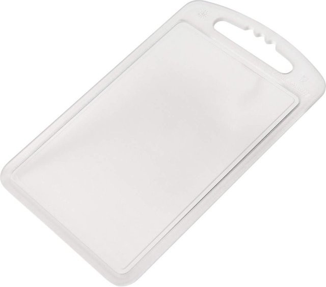 Fackelmann Schneidebrett aus Kunststoff, transparent, B/T: 24 x 15 cm - Bild 1