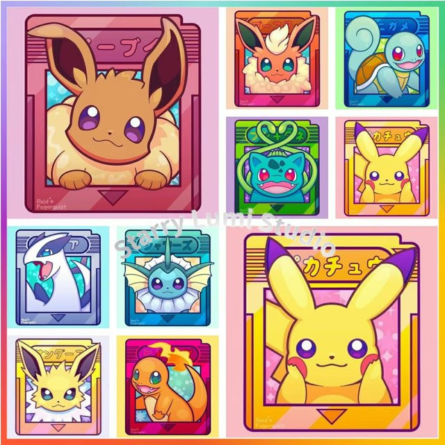 Pokémon, Puzzle-Zeichnung, Mosaik-Heimdekoration, 5D DIY-Kunst - Bild 1