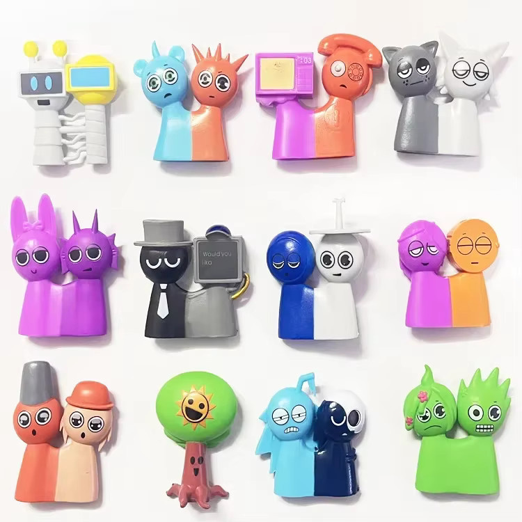 Sprunki Actionfiguren, Sammelmodell, 12-teiliges Set, Kunststoff - Bild 2