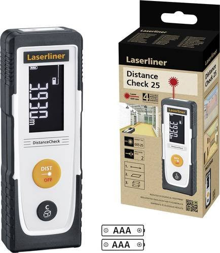 Laserliner DistanceCheck Laser-Entfernungsmesser 25m in Schwarz - Bild 1