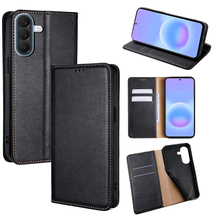 Leder-Flip-Handyhülle für Samsung Galaxy A57 A37 A27 A17 A07 A56 A36 A26 A16 A06 A55 A35 A15 A54 A34 mit magnetischer Abdeckung in Grün - Bild 2