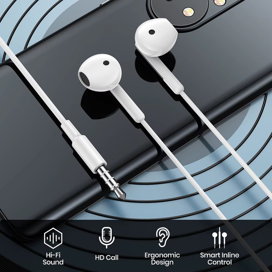 Topk In-Ear Kopfhörer mit Mikrofon und Lautstärkeregler, 3,5 mm Klinkenanschluss, Universal für iPhone und Android - Bild 3