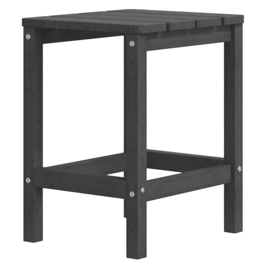 vidaXL Adirondack-Gartentisch aus HDPE in Anthrazit, B/T/H: 38 x 38 x 46 cm - Bild 2