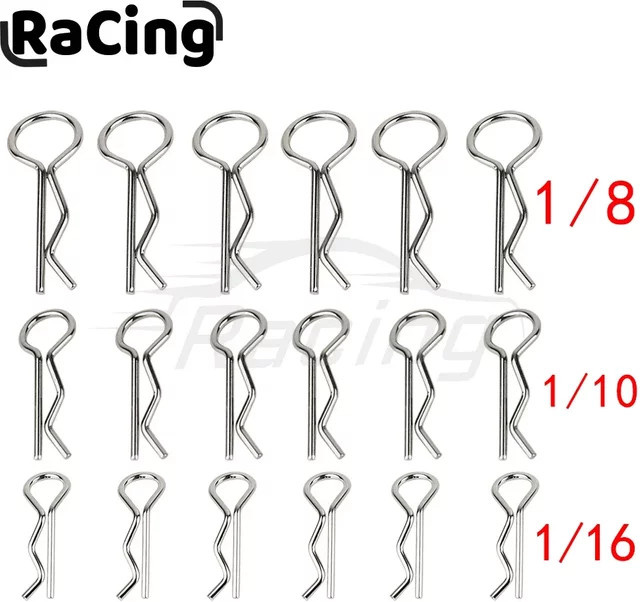 RC Auto Karosserie R Clips, Karosserie Pin Metall, Buggy Lkw Spielzeug Zubehör - Bild 1