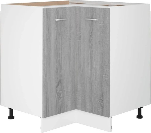 vidaXL Küchenschrank Sonoma Grau aus Holzwerkstoff B/T/H: 75,5 x 75,5 x 80,5 cm - Bild 1