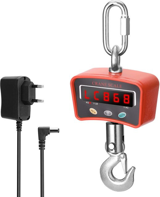 GoolRC Mini LCD Digital Kranwaage tragbar elektronisch Orange bis 1000 kg - Bild 1