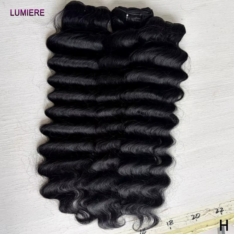 Lumiere Hair Echthaar-Bündel Deep Wave, 28-30 Zoll, Unisex - Bild 2