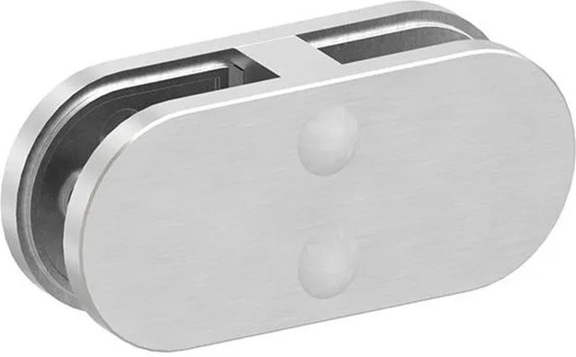 FeNau Glasklemme aus Edelstahl V4A in Silber Matt für Glas 8-10 mm, L 60 mm x B 28 mm x H 40 mm - Bild 1