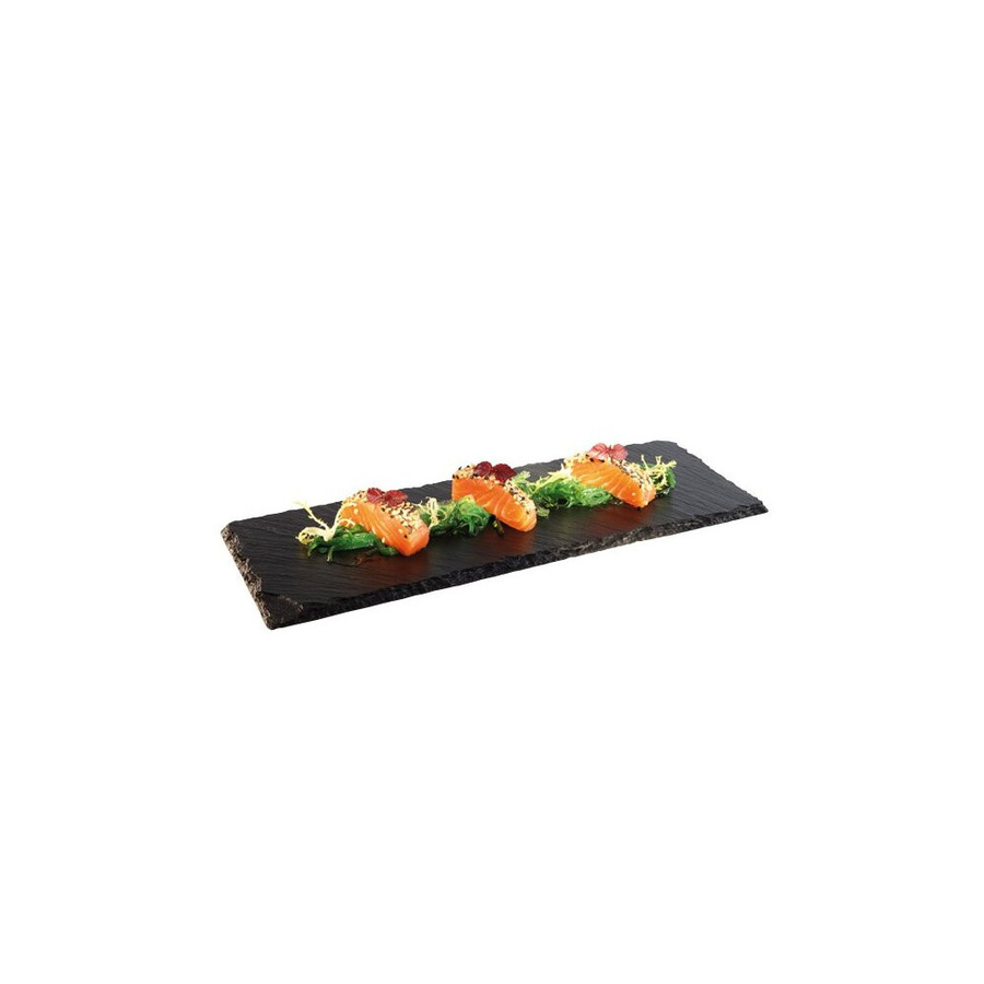 APS Untersetzer MORRA aus Naturschiefer, 4er Set, schwarz, rechteckig, B: 30 cm, T: 12 cm, H: 0,7 cm - Bild 1