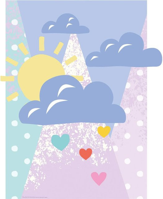 Komar Wandbild Winnie Pooh Clouds bunt, B/H: 50 x 70 cm - Bild 1