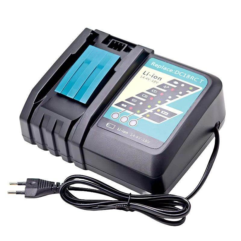 Makita DC18RC Schnellladegerät für 14,4 V bis 18 V Li-Ion Akkus in Schwarz - Bild 5