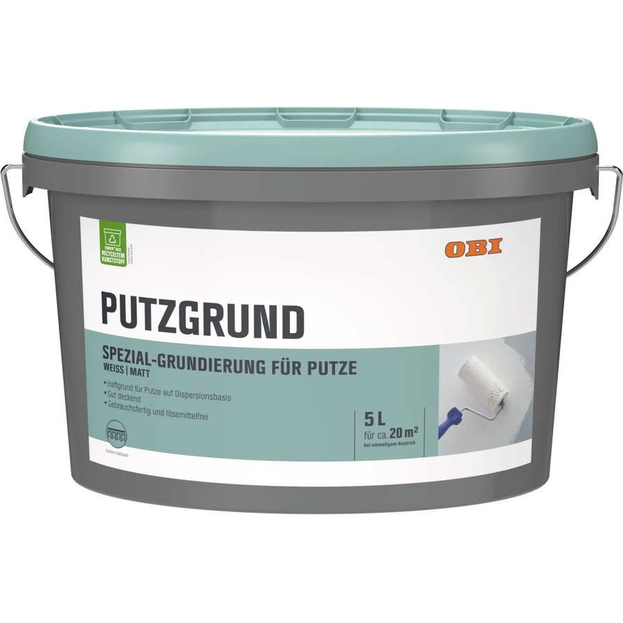 OBI Putzgrund Weiß matt mit Haftvermittler aus Kunstharz 5,0 l - Bild 2