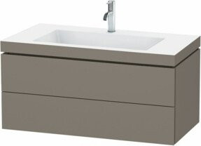 Duravit Waschtischunterschrank L-Cube c-bonded, wandhängend, 2 Schubladen, B/T: 100 x 48 cm - Bild 1