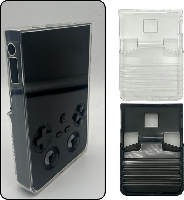 Anbernic RG 477V Transparente TPU Schutzhülle, Ergonomische und Kratzfeste Silikonhülle für deine Konsole, Farbe: Transparent/Weiß - Bild 1