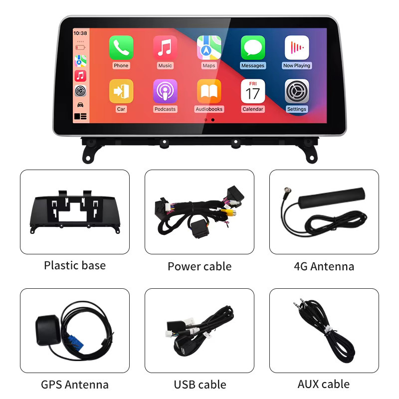 STWEI Android Multimedia System für BMW X3 F25 X4 F26 CIC NBT mit 12,3 Zoll Display, Wireless CarPlay und GPS, Schwarz - Bild 6