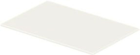 Duravit DuraSquare Glaseinleger in Weiß aus Sicherheitsglas, Breite: 42 cm, Tiefe: 26,4 cm - Bild 1