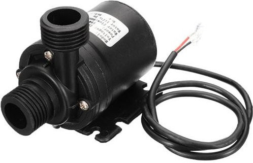 Yangyizhi Bürstenlose 12V Gleichstrom Tauchwasserpumpe mit Magnetantrieb, 800L/H, 5M Förderhöhe, Ultra Leise, Schwarz - Bild 1