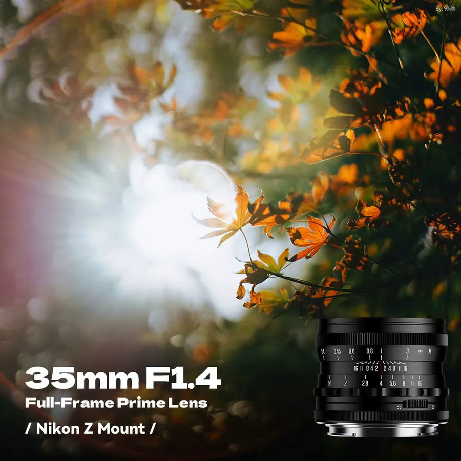 Brightin Star 35mm F1.4 Vollformat-Objektiv mit großer Blende, manueller Fokus, Farbe Silber, kompatibel mit Sony E, Canon RF, Nikon Z, FujiFilm XF und L-Mount - Bild 3