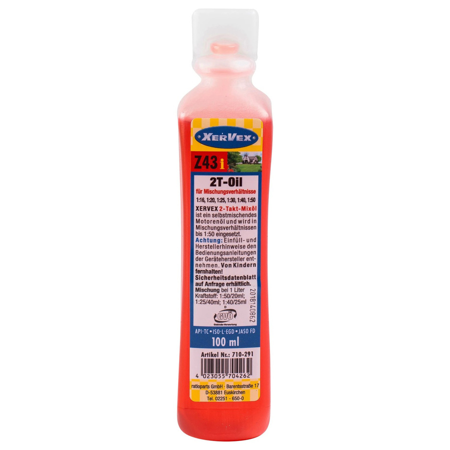 Xervex Mixöl Z43 für 2-Takt-Motoren, Rot, 100 ml - Bild 2