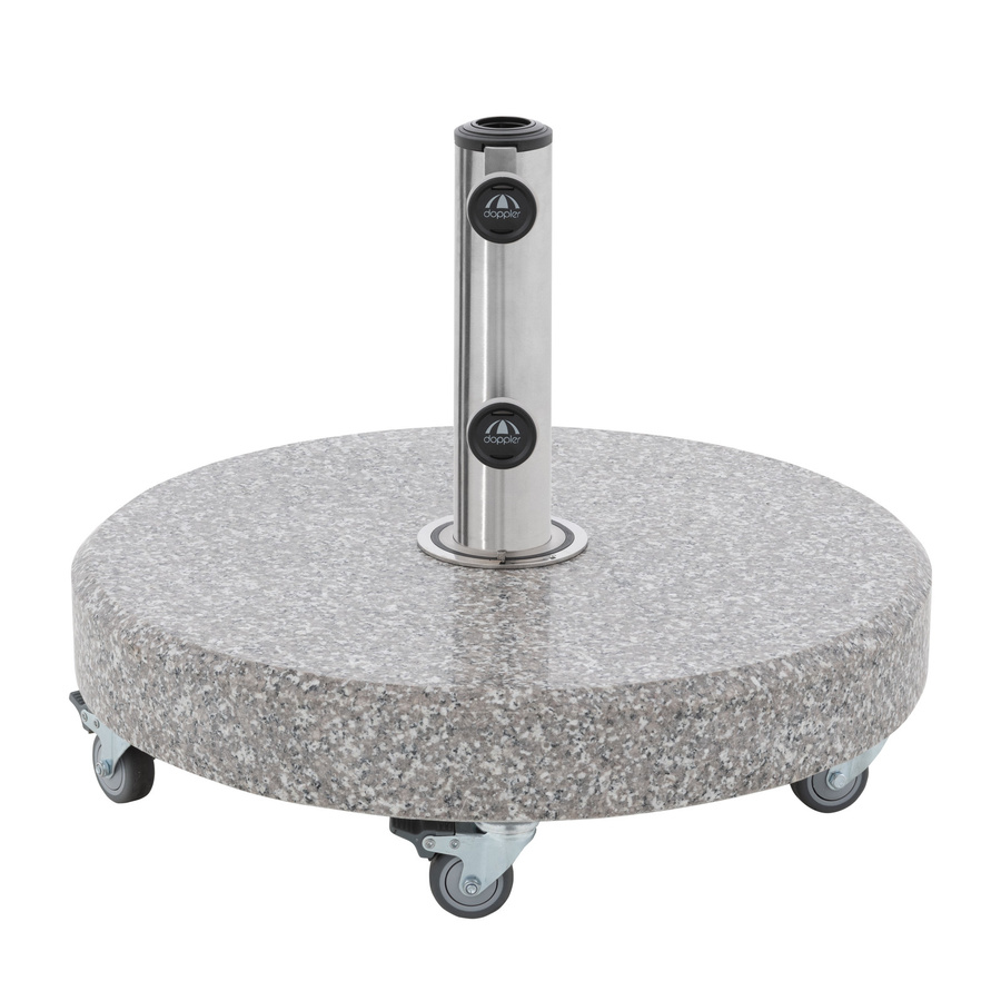 Doppler Granitsockel Expert Click-It aus Granit und Edelstahl, grau, 45 kg - Bild 2
