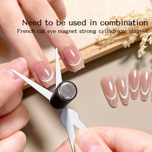 Kaniu Dual-Ended French Cat Eye Magnet Nail Art Tool - Bild 1