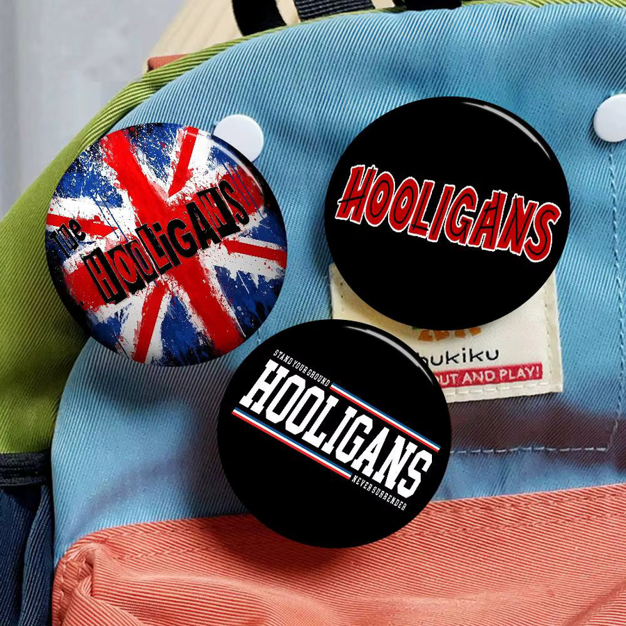 H-Hooligans Button Pins, Tier Icon, Unisex - Bild 3