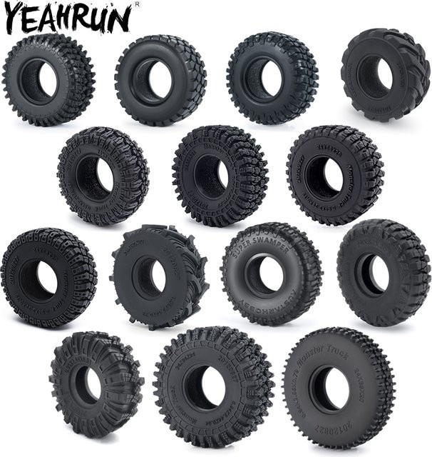 YEAHRUN Gummi-Radreifen, 4-teiliges Set, Schwarz - Bild 1