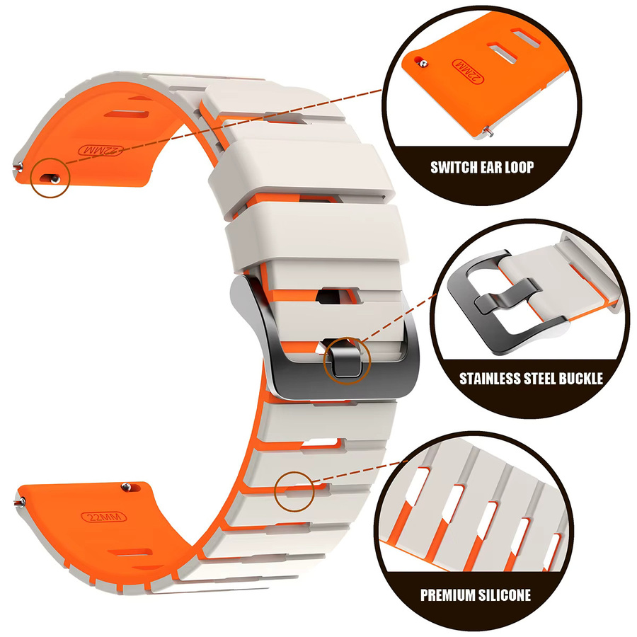 CHIICSMART Uhrenarmband Silikon, 22 mm, Redmi Watch5 Active/Lite - Bild 1